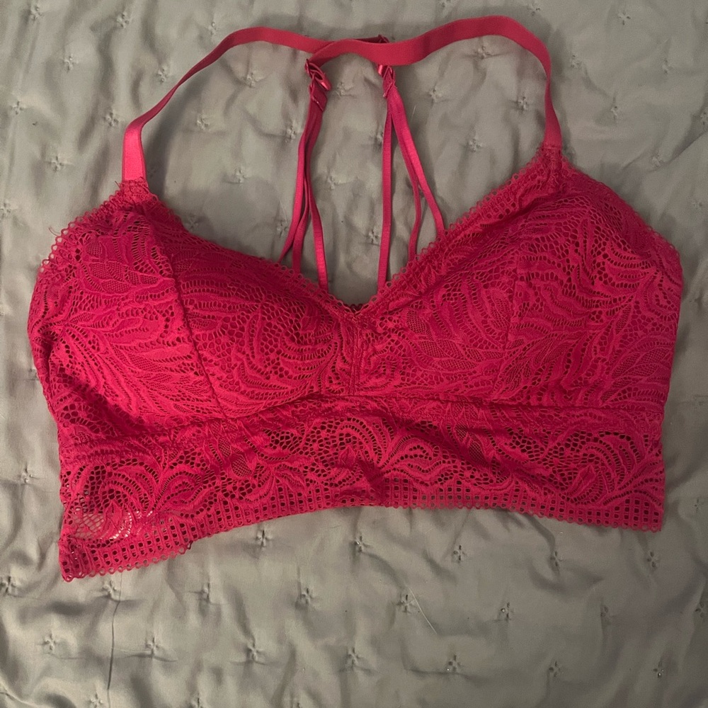 Auden Pink Lace Bralette Size XL - NWOT